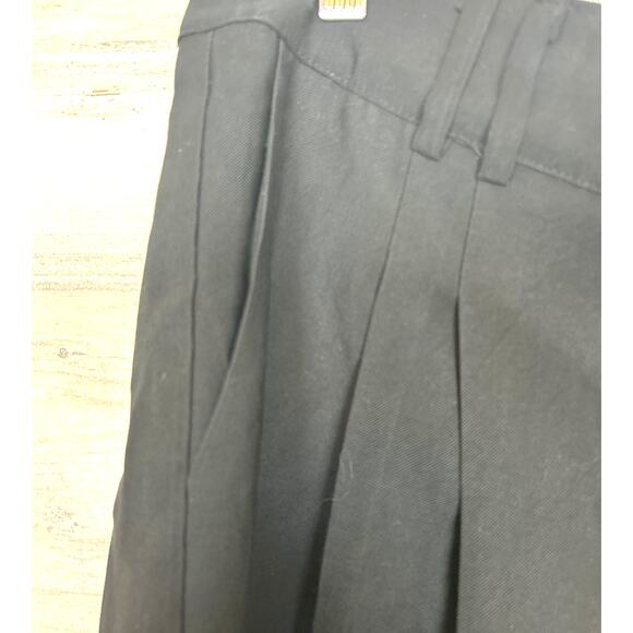 Lulus Womens XL Black Pleated Straight Leg Elastic Back Dress Pants Trousers NEW - Picture 6 of 6